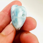 Authentic Larimar Crystal Love Heart Shape 3cm Pendant | Healing Energy Communication and Expression / - Ai NeDefault Category
