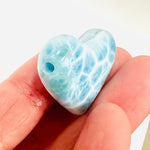 Authentic Larimar Crystal Love Heart Shape 3cm Pendant | Healing Energy Communication and Expression / - Ai NeDefault Category