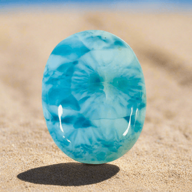 Authentic Larimar Crystal Oval Cabochon 3cm | Healing Energy Communication and Expression - Ai NeDefault Category