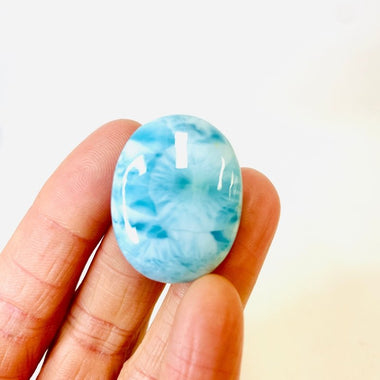 Authentic Larimar Crystal Oval Cabochon 3cm | Healing Energy Communication and Expression - Ai NeDefault Category