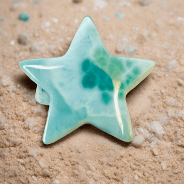 Authentic Larimar Crystal Star Shape 3cm | Healing Energy Communication and Expression - Ai NeDefault Category