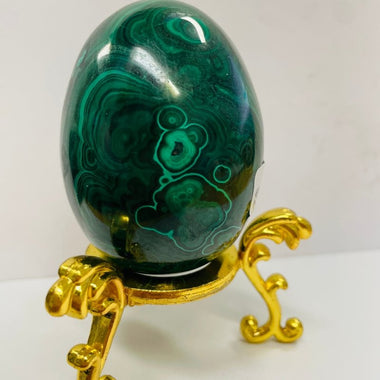Authentic Malachite Natural Crystal Gemstone Egg 302 grams Stone of Transformation - Ai NeDefault Category