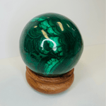 Authentic Malachite Natural Crystal Gemstone Sphere 380 grams Stone of Transformation - Ai NeDefault Category