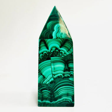 Authentic Malachite Natural Crystal Gemstone Tower 10cm Stone of Transformation - Ai NeDefault Category