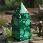 Authentic Malachite Natural Crystal Gemstone Tower 10cm Stone of Transformation - Ai NeDefault Category