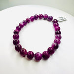 Authentic Ruby Star Round Bead Crystal Bracelet | Radiate Passion and Spiritual Vibrancy 7mm - Ai NeDefault Category