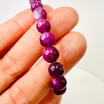 Authentic Ruby Star Round Bead Crystal Bracelet | Radiate Passion and Spiritual Vibrancy 7mm - Ai NeDefault Category