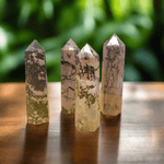 Black Lace Rhodonite Crystal Points/Tower 10cm - Ai NeDefault Category