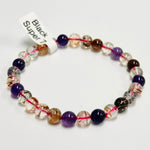 Black Super 7 Crystal Bracelet - 6.5mm - Ai NeDefault Category