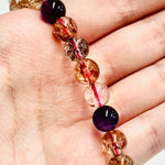 Black Super 7 Crystal Bracelet - 8.5mm - Ai NeDefault Category
