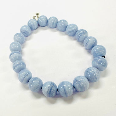 Blue Lace Agate 10mm Crystal Gemstone Bracelet - Ai NeDefault Category