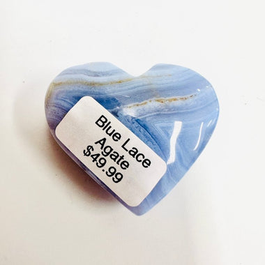 Blue Lace Agate Crystal Heart 32 grams | 4 cm - Ai NeDefault Category
