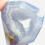 Blue Lace Agate Geode Carving | 112 grams - Ai NeDefault Category