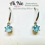 Blue Topaz Gems 925 Silver Earrings | Embrace Sparkling Elegance and Spiritual Serenity - Ai NeDefault Category