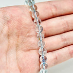 Blue Topaz Gemstone Crystals Elastic Bracelet 7mm - Ai NeJewellery