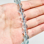 Blue Topaz Gemstone Crystals Elastic Bracelet 9mm - Ai NeJewellery