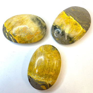 Bumble Bee Jasper Crystal Palm stone 60 grams | 6cm - Ai NeDefault Category