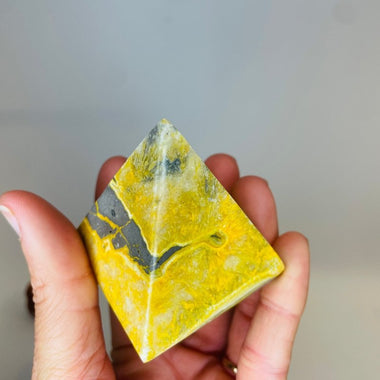 Bumble Bee Jasper Crystal Pyramid 4.5cm | 140 grams - Ai Ne