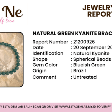 Certified! “AAA” Green Kyanite 7-8mm Crystal Gemstone Bracelet - Ai NeDefault Category