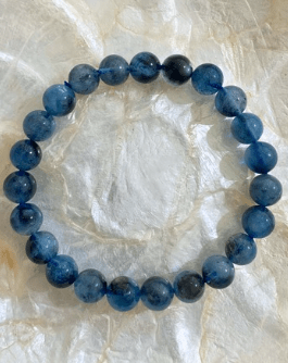 Certified! Black Devil Aquamarine Crystal Bracelet 10mm - Ai Ne