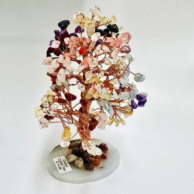 Chakra Crystal Tree with Agate Base 15 cm - Ai Ne