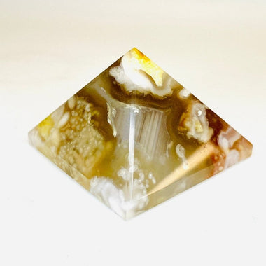 Cherry Blossom Agate Crystal Pyramid | Embrace Beauty and Inner Harmony 4.3cm - Ai NeDefault Category