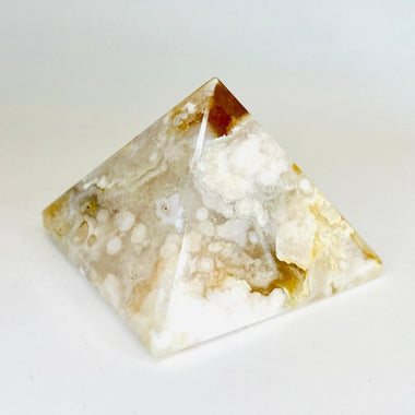 Cherry Blossom Agate Crystal Pyramid | Embrace Beauty and Inner Harmony 4.4cm - Ai NeDefault Category