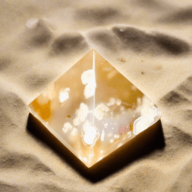 Cherry Blossom Agate Crystal Pyramid | Embrace Beauty and Inner Harmony 4.5cm - Ai NeDefault Category