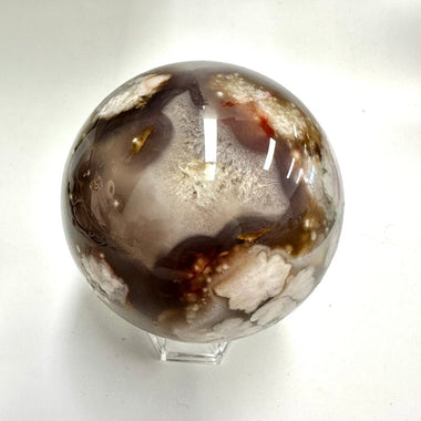 Cherry Blossom Agate Crystal Sphere 1066 grams | 9cm - Ai NeDefault Category