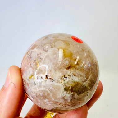 Cherry Blossom Agate Crystal Sphere 228 grams | Embrace Beauty and Inner Harmony 5.5cm - Ai NeDefault Category