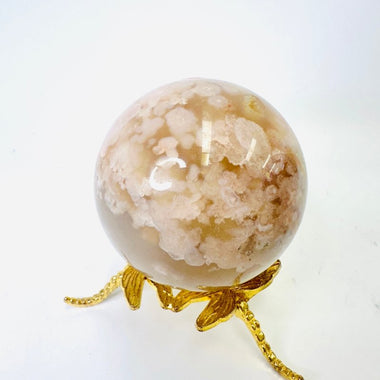 Cherry Blossom Agate Crystal Sphere 228 grams | Embrace Beauty and Inner Harmony 5.5cm - Ai NeDefault Category