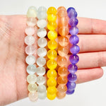 Coloured Selenite Gemstone Crystal Bracelets 8mm | choose colour - Ai NeDefault Category