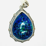 Dark Blue And Green Azurite Malachite Crystal Gemstone Pendant Drop Shaped - Ai NeDefault Category