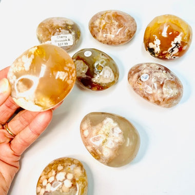 Flower Agate Crystal Palm Stones 5 - 6 cm - Ai NeDefault Category