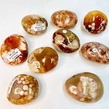 Flower Agate Crystal Palm Stones 5 - 6 cm - Ai NeDefault Category