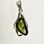 Genuine Moldavite Pendant from Czech Republic 3.7 grams total weight including 925 Sterling Silver - Ai NeGifts & Crystals