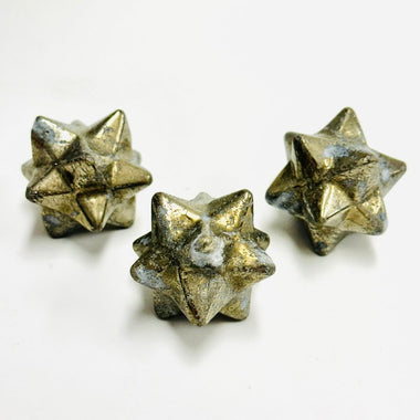 Genuine Pyrite Merkaba Star 4cm | 80 grams - Ai NeGifts & Crystals