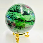 Genuine RUBY Zoisite Gemstone Crystal Sphere 859 grams - Ai NeJewellery
