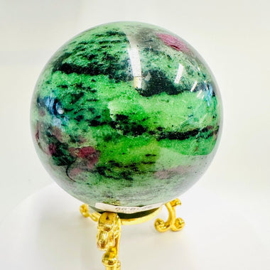Genuine RUBY Zoisite Gemstone Crystal Sphere 859 grams - Ai NeJewellery