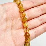 Gold Rutilated Quartz Crystal Bracelet 7.5 - 8mm - Ai Ne