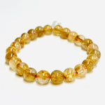 Gold Rutilated Quartz Crystal Bracelet 7.5 - 8mm - Ai Ne