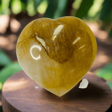 Golden Healer Crystal Heart 8cm - 337 grams - Ai NeDefault Category