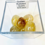 Golden Rutile Quartz Tumbles | Enhance Protection - Ai Ne