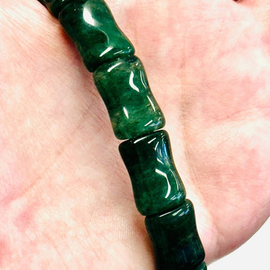Green Jade Gemstone Bracelet 17mm - Ai NeJewellery