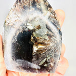 Green Lepidolite Crystal Flame | Promotes Transition 9cm - Ai Ne