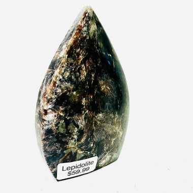 Green Lepidolite Crystal Flame | Promotes Transition 9cm - Ai Ne