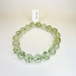 Green Rutilated Quartz Crystal Bracelet Round 11 mm - Ai NeJewellery