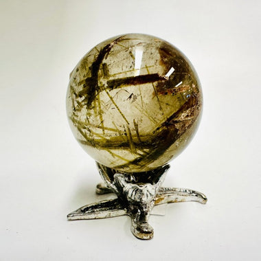 Green Tourmaline Rutile Crystal Sphere |64 grams - Ai NeJewellery