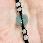 Green White Jade Gemstone Sliding Knot Bracelet - Ai NeJewellery