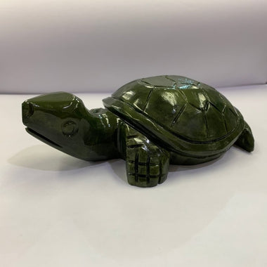 Handcarved Authentic Green Jade Turtle - Luck, Health and Prosperity - Ai NeDefault Category